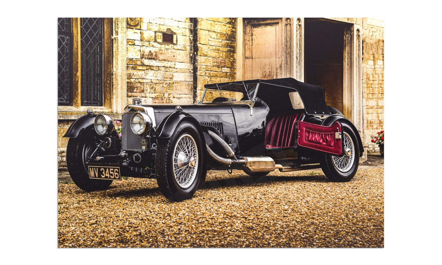 Aston Martin Short Chassis Le Mans 1933 at Turvey Abbey (Arrival)