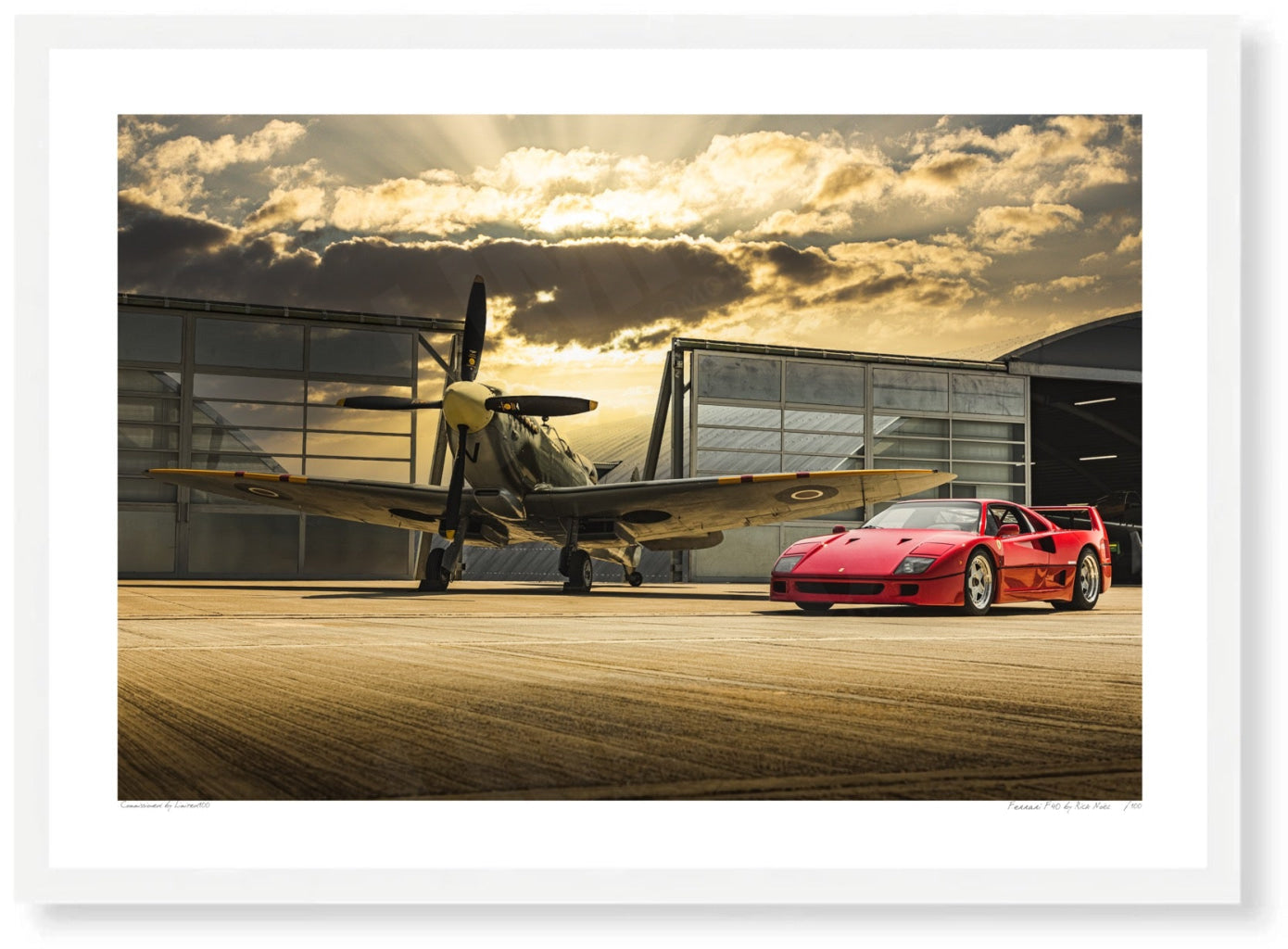 Ferrari F40 at Sywell Aerodrome