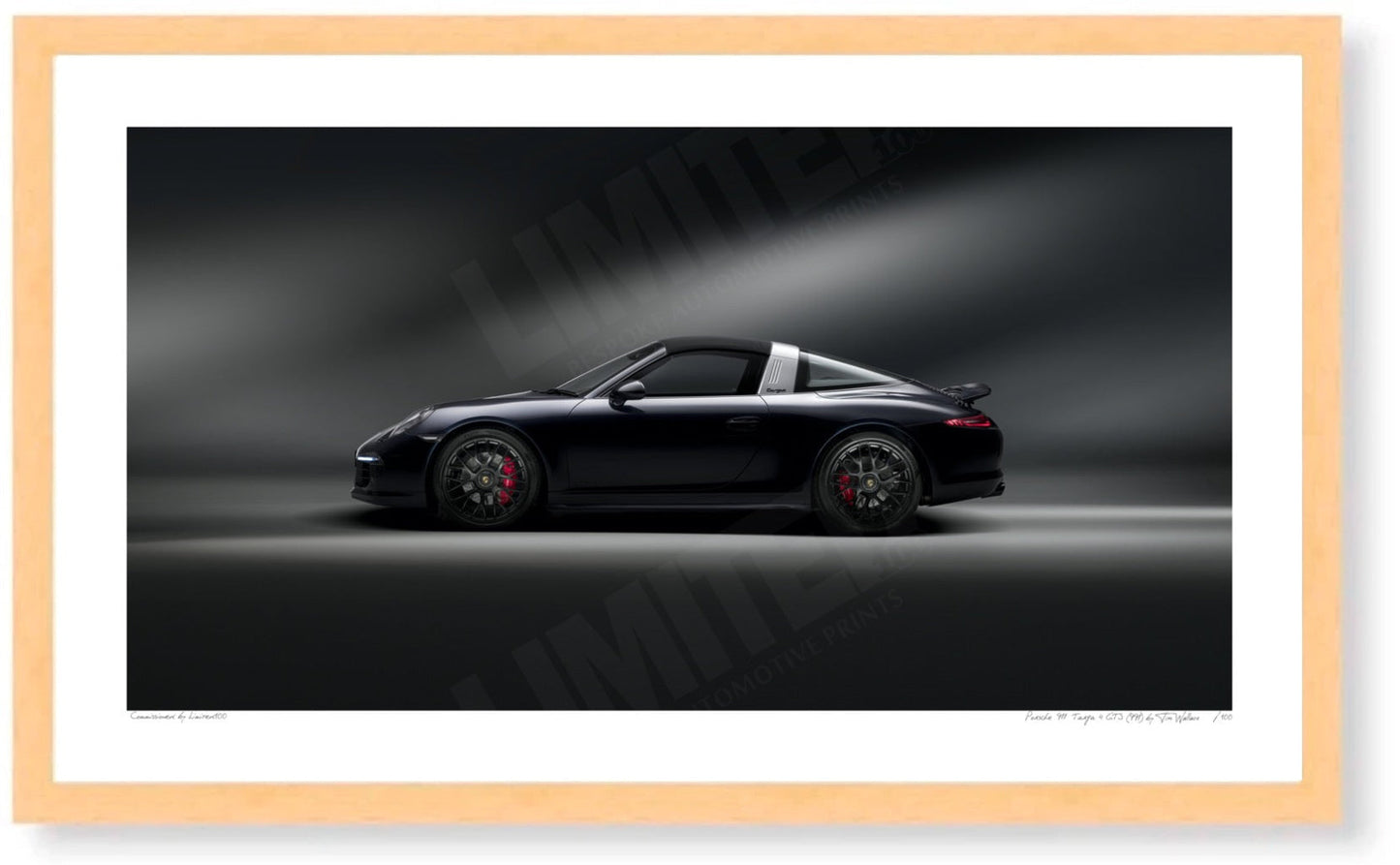 Porsche 911 Targa 4 GTS (991) side profile