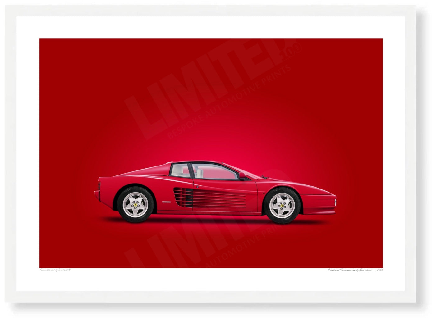 Ferrari Testarossa (red, red)