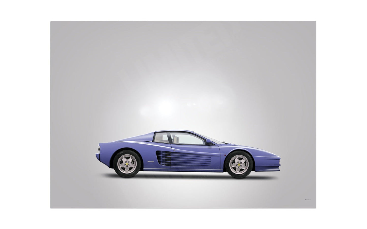 Ferrari Testarossa by Paul Ward (Pantone 17-3938) "Very Peri"