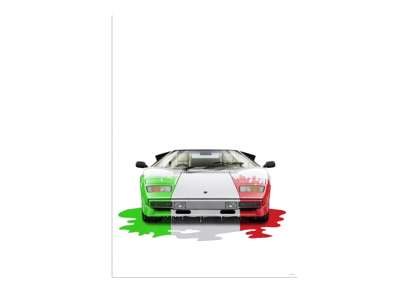Lamborghini Countach (tricolore in uno)