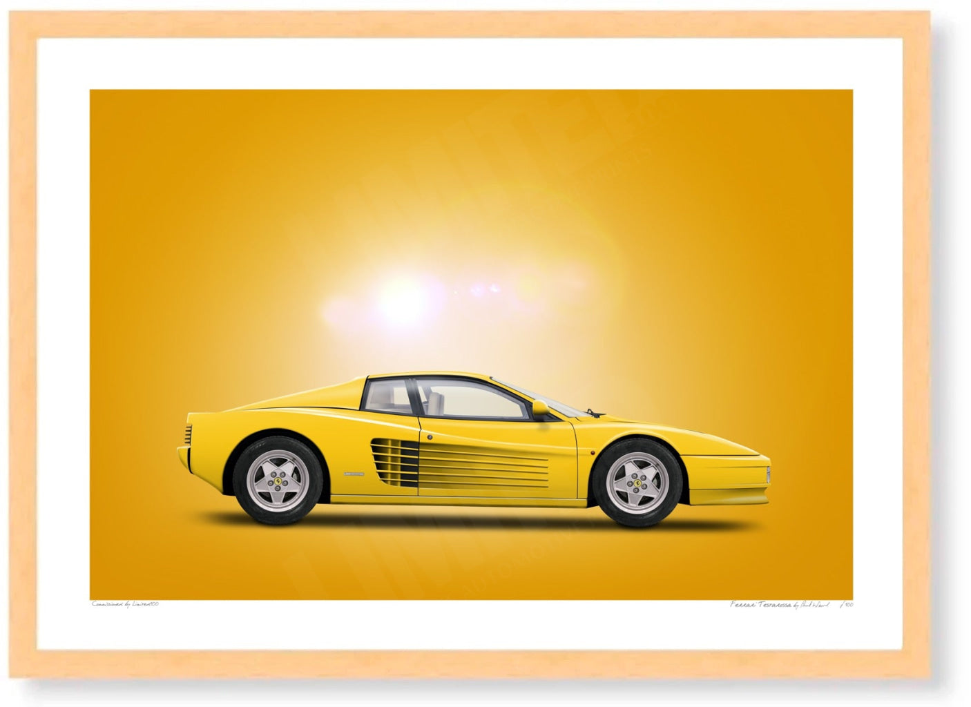 Ferrari Testarossa (yellow, yellow)
