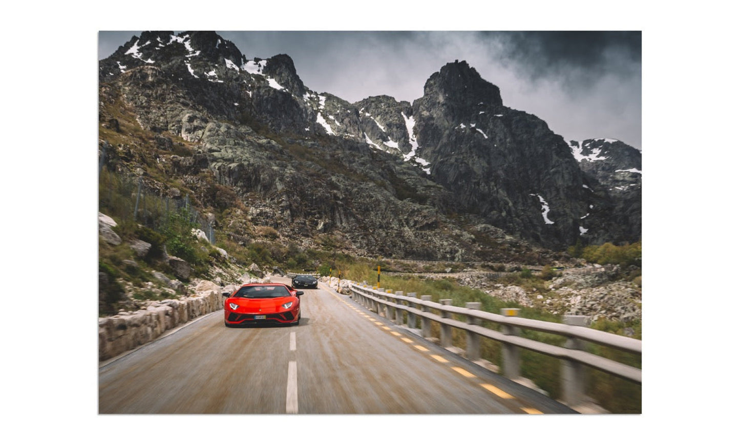 Lamborghini Aventador in Serra da Estrela