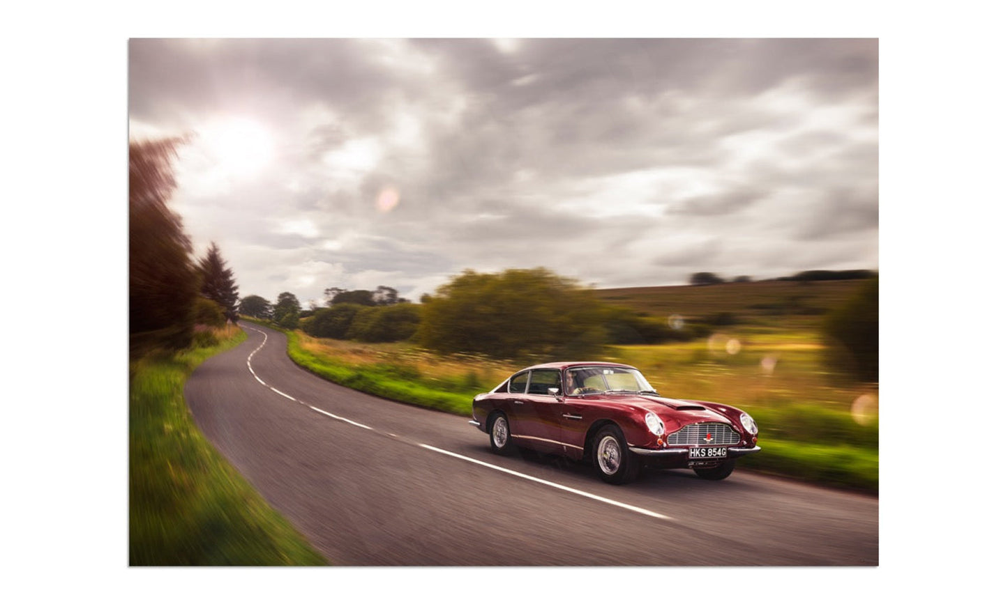 Aston Martin DB6 in the Mendips