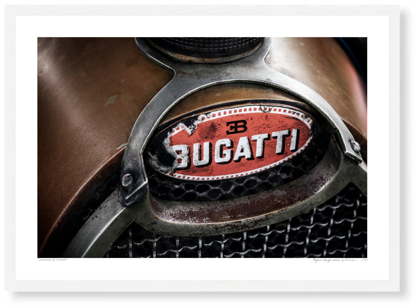 Bugatti badge detail