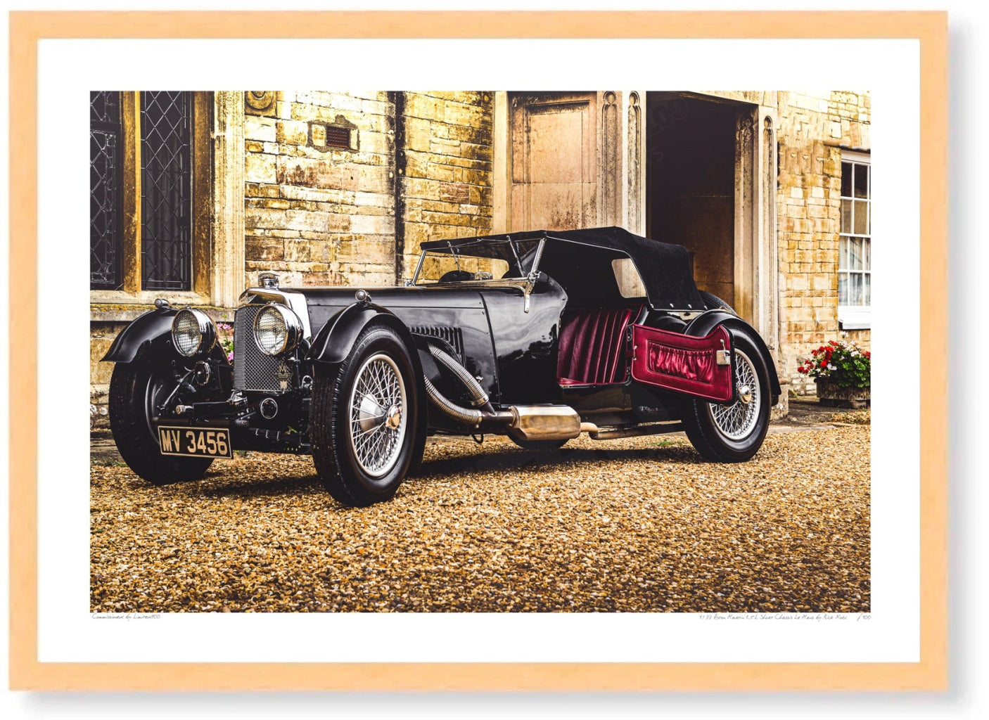 Aston Martin Short Chassis Le Mans 1933 at Turvey Abbey (Arrival)